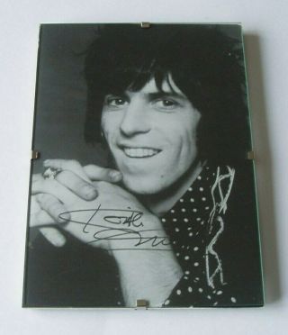 Keith Richards - The Rolling Stones - Signed - Framed & Glazed