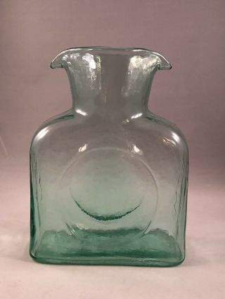 Blenko Glass Sea Green Water Bottle Vase