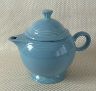Vintage Homer Laughlin Fiesta Periwinkle Blue Tea Pot