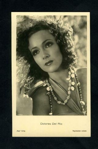 Vintage Dolores Del Rio German Ross Postcard 1930 