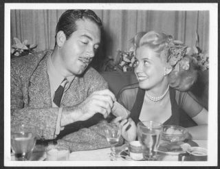 Gloria Dehaven John Payne 1944 Photo 1940s Hollywood Nightclub