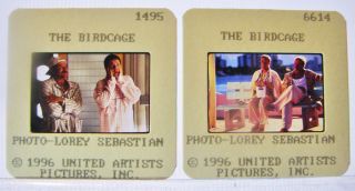 2 1996 Movie The Birdcage 35mm Color Slides Robin Williams Nathan Lane