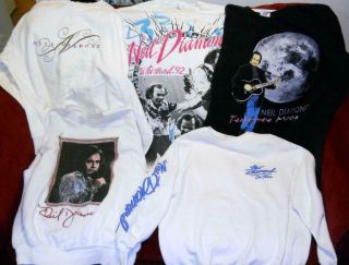 5 Neil Diamond Concert T - Shirts Sweatshirts Vintage 1990 