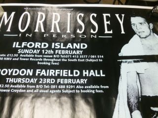 Morrissey Illford Island Concert Poster 41x31 2