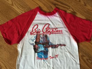 Eric Clapton - Vintage 1978 Slowhand Tour T - Shirt / Size Medium