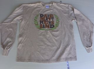 Dave Matthews Band Vintage Long Sleeve Concert Tour T - Shirt Large