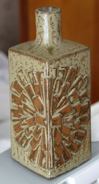 Vintage Mid Century Brutalist Studio Art Pottery Vase