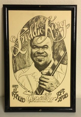 Freddie King Armadillo Concert Poster 1974