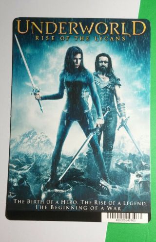 Underworld Rise Of The Lycans Cover Art Mini Poster Backer Card (not A Movie)
