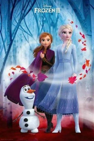 Frozen Ii - Key Art Poster 61x91cm Anna Elsa Olaf Disney Frozen 2 Cast