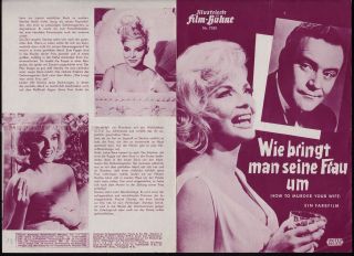 Jack Lemmon Virna Lisi - How To Murder Your Wife German Movie Program