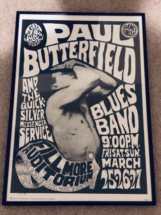 1967 Paul Butterfield (concert Poster Filmore Auditorium) Family Dog