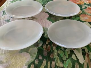 Vintage Fire King Oval White Platters Set Of 4 Oven Ware Milk Glass 12 " X 9 "