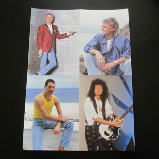 Queen : 1986 A Kind Of Magic Promotional Group A4 Sticker Sheet