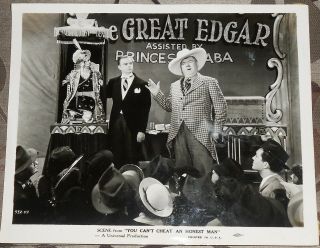 Vintage W.  C.  Fields - Charley Mccarthy - Edgar Bergen 8x10 Movie Set Photo