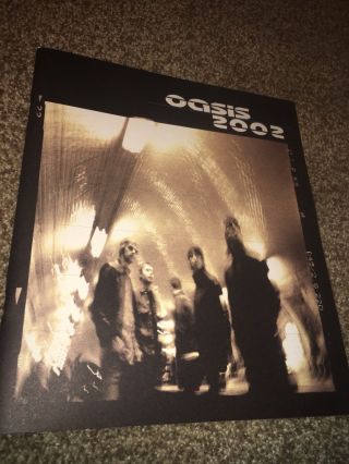 Oasis 2002 Canada Tour Program Book (heathen Chemistry) Songwords & Photos