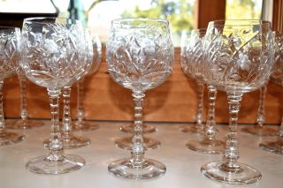 Libbey - Rock Sharpe Crystal Wine Goblets Halifax Villar 