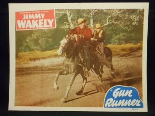 Jimmy Wakely Gun Runner 1949 Lobby Card 5 Vf Western