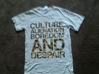 Manic Street Preachers Vintage T Shirt (s) Culture Alienation Boredom,  Despair