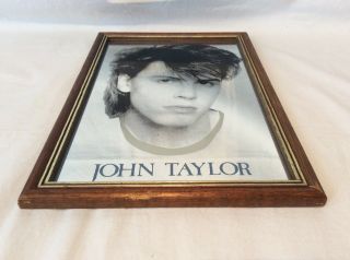 Vintage 1980’s Duran Duran John Taylor Framed Picture Mirror,  Collectable 3