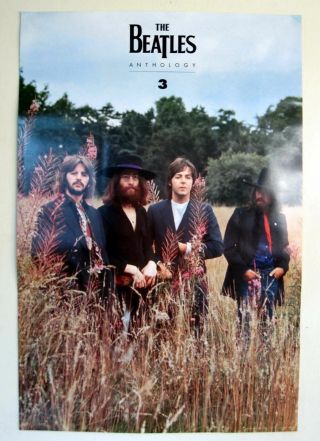 Beatles Anthology 3 “in Field” Promo Only Poster Usa 20x30 Music Collectible