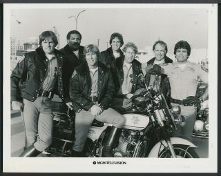 1980 Photo Cast Of Chips - Erik Estrada,  Larry Wilcox & Bruce Jennings