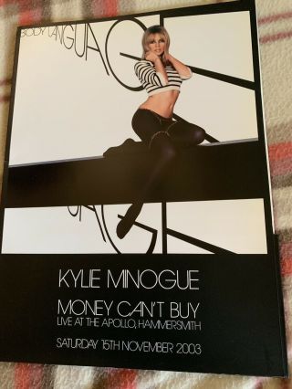 Kylie Minogue Money Can’t Buy 2003 Body Language Invite Press Kit Very Rare