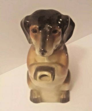Vintage 40s - 50s Erphila Made In Germany Porcelain Dachshund Dog Teapot