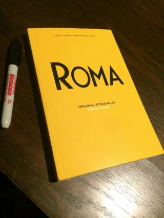 Roma Screenplay First Edition Netflix Alfonso Cuaron Promo Rare Script