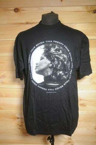 Vintage Tina Turner Twenty Four Seven Around The World Tour T - Shirt 2000 Xl