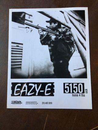 Easy - E 8&10 Promo Pic 90’s,  Rare.  Dr.  Dre,  Ice Cube,  Nwa,  N.  W.  A