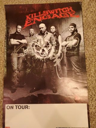 Killswitch Engage Autograph Poster 11x17