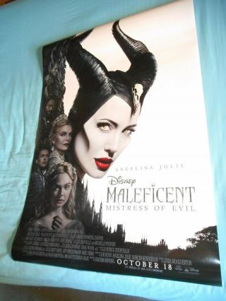 Walt Disney Maleficent Mistress Of Evil Official Movie Poster Ds 27x40 " V2