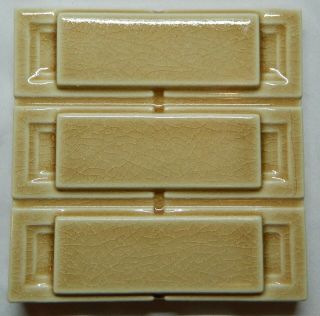 Frank Lloyd Wright Storer Triplet Square Block Tile 6 " X 6 " Motawi