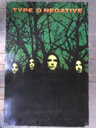 Type O Negative October Rust Vintage 2 - Sided Promo Poster 1996 24x26