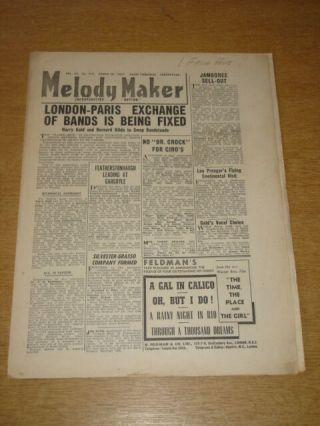 Melody Maker 1947 March 29 Harry Gold Bernard Hilda Jamboree Dr Crock,