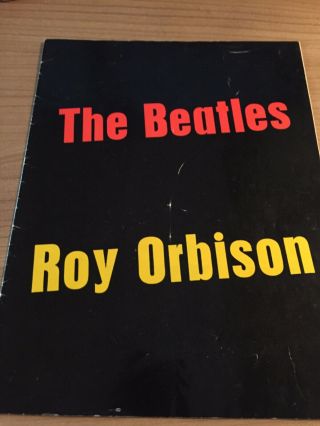 Beatles/roy Orbison Concert Programme (uk Tour 1963).