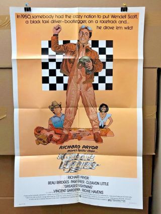 Greased Lightning 1977 27x41 Movie Poster Richard Pryor Pam Grier (c)
