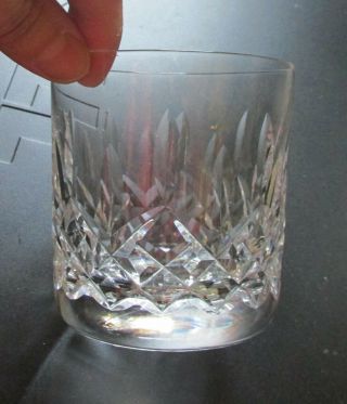 Waterford Crystal Lismore 9 Oz Old Fashioned Tumbler 3 1/4 " Tall Made In Ireland