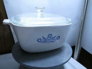 Vintage Corning Ware Blue Cornflower Casserole Dish W/lid P - 1.  75 - B