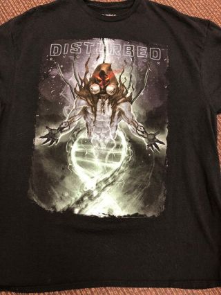 Disturbed Evolution Tour Shirt Xxl 2 Xl Black