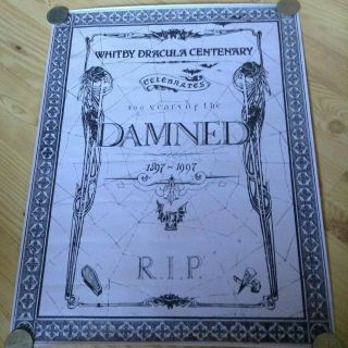 The Damned Vintage Poster By Dave Vanian (punk/sex Pistols/buzzcocks/x - Ray Spex)
