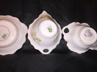 Set of 3 Fruit Bowls/Candy Dishes Limoges Coronet France & One Royal Munich 5