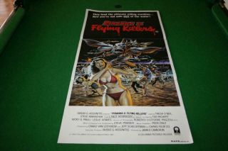 Piranha Ii Flying Killers 1982 Aust Orig Horror Daybill Movie Poster In Vg Cond