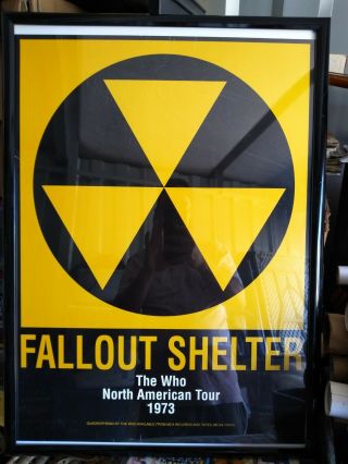 The Who Fallout Shelter Us 1973 North American Tour Poster Quadrophenia