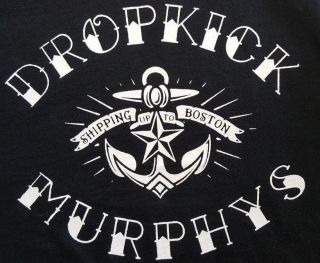 Dopkick Murrphys Punk Rock Black Canvas Back Patch