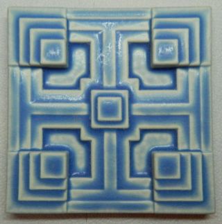 Frank Lloyd Wright Storer House Textile Block Tile 6 " X 6 " Motawi Tileworks