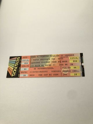 Michael Jackson The Jacksons Victory Tour 1984 Concert Ticket