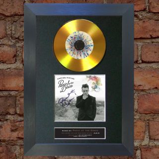 GOLD DISC PANIC AT THE DISCO Too Weird Signed Autograph Mounted Print A4 127 3