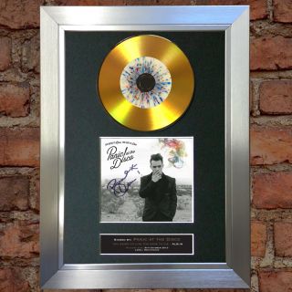 GOLD DISC PANIC AT THE DISCO Too Weird Signed Autograph Mounted Print A4 127 4